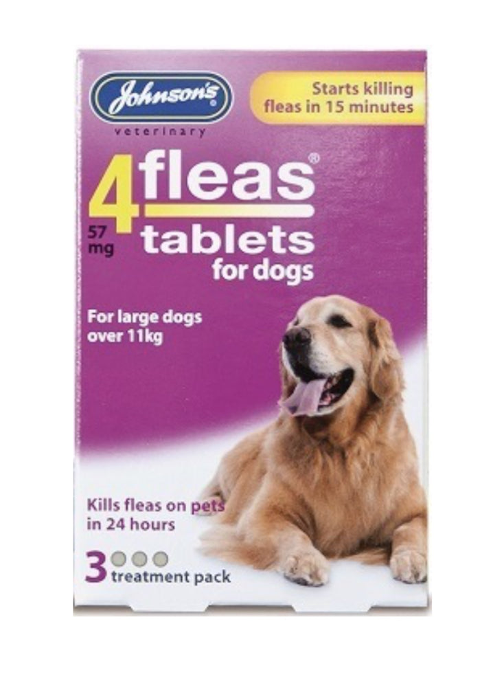 4Fleas Tablets for Dogs (3 treatment pack) Medication Johnson’s