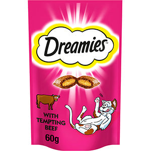 Dreamies Cat Treat Biscuits with Beef 60g Dreamies