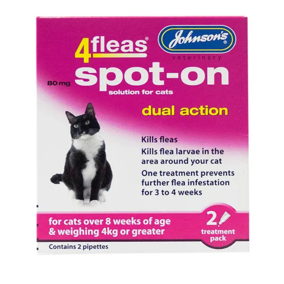 Johnsons 4Fleas Spot On Cat - 2 Treatment Pack Johnson’s