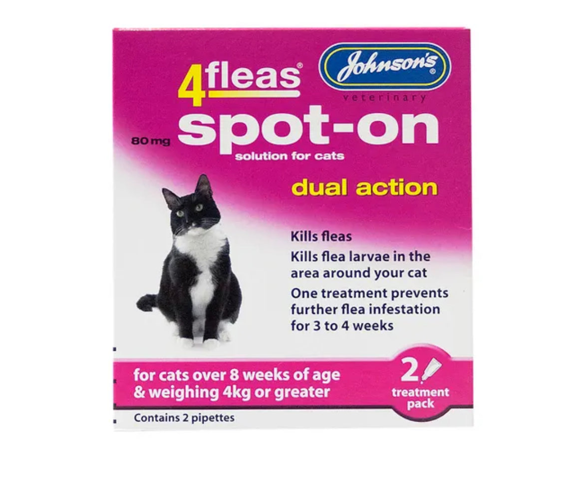 Johnsons 4Fleas Spot On Cat - 2 Treatment Pack Johnson’s