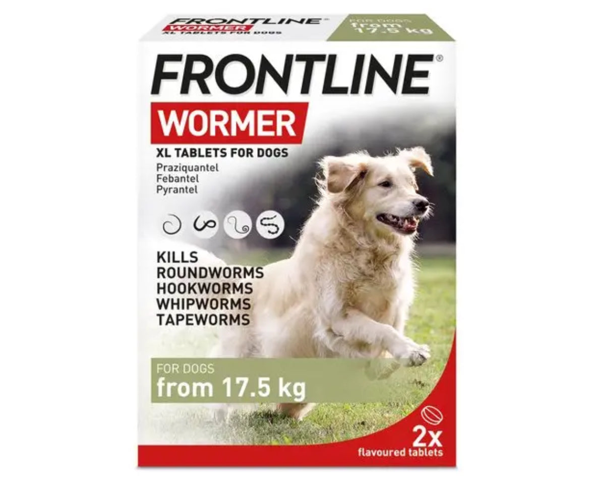 FRONTLINE® WORMER XL Flavoured Tablets for Dogs (17.5kg and over) Frontline