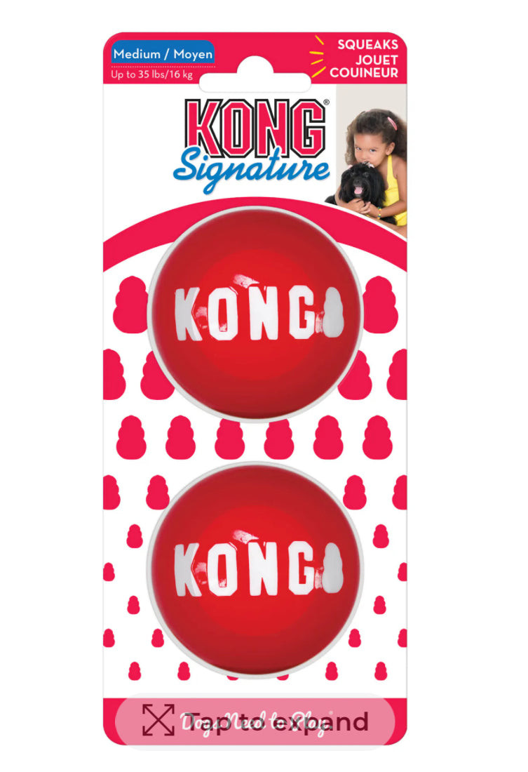 KONG Signature Balls 2-pk Med Kong