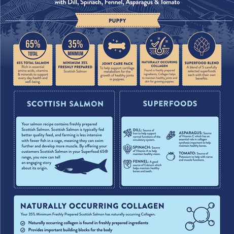 Superfood 65 Puppy Scottish Salmon Dry Complete kibble the Pet MARKET