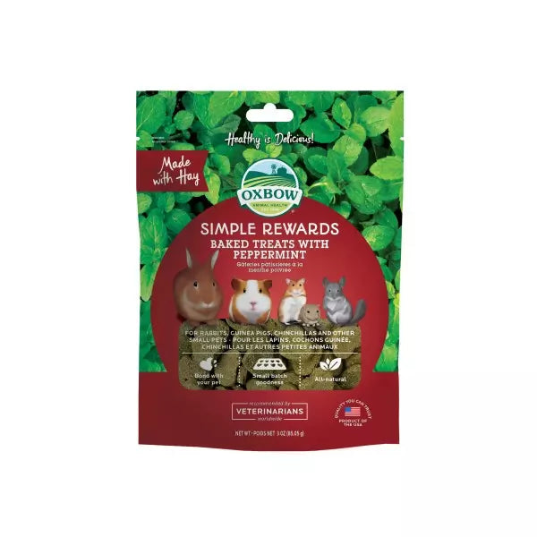 Oxbow Simple Rewards Baked Treats 60g Peppermint Oxbow