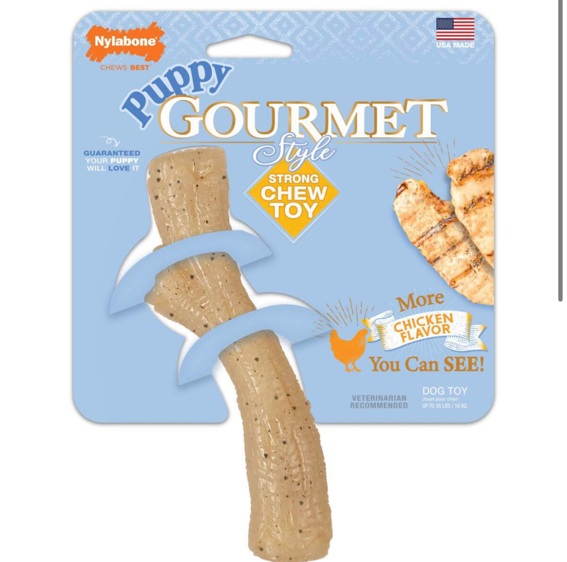 Nylabone Gourmet Style Strong Stick Puppy Chew Toy Nylabone