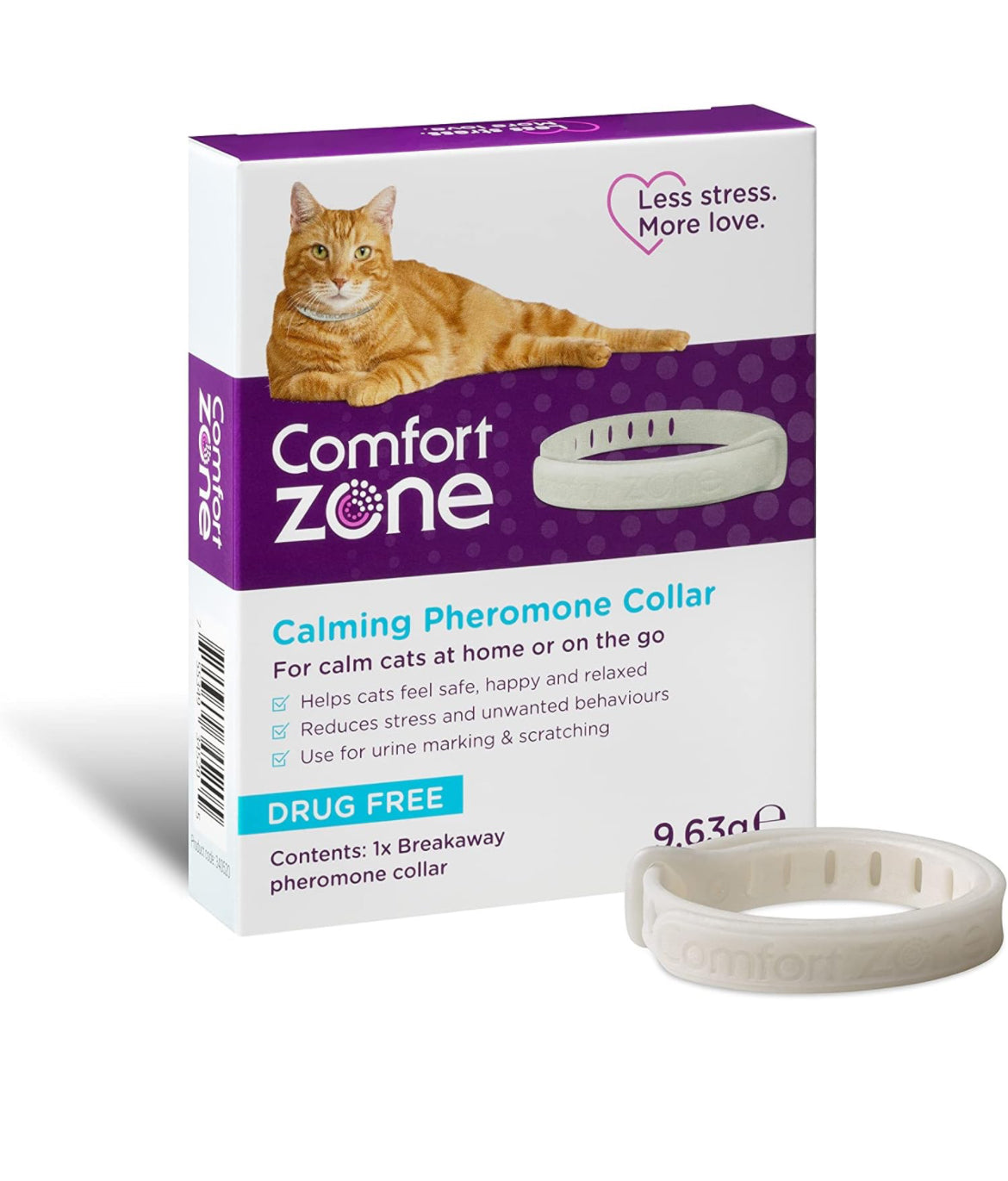 Comfort Zone Cat Calming Pheromone Collar single Comfort Zone