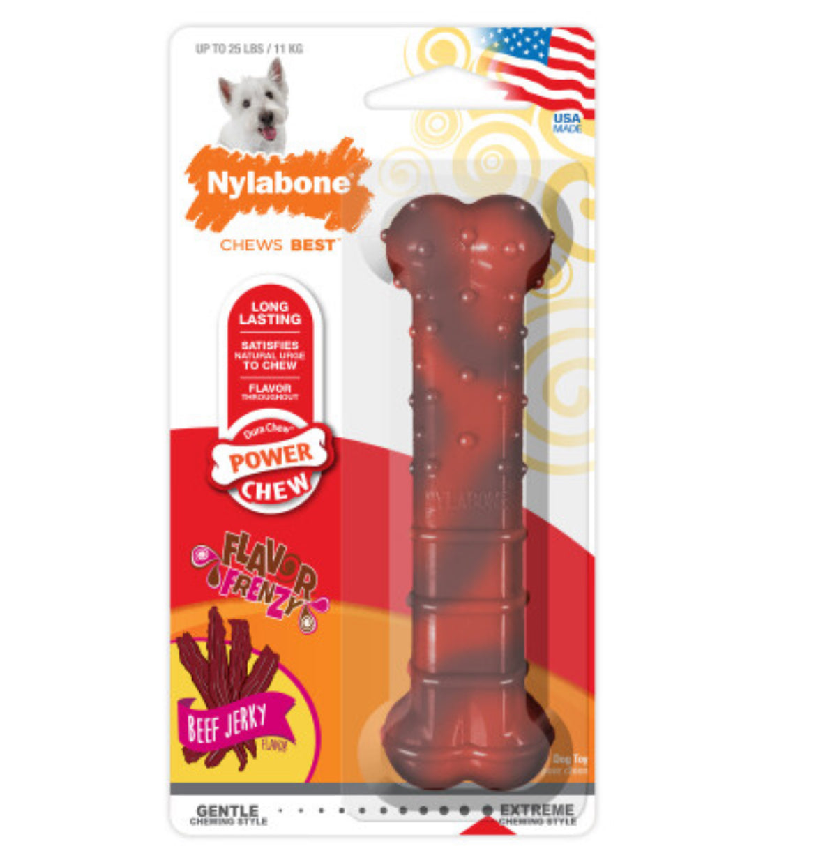 Nylabone Power Chew Textured Beef Jerky Nylabone