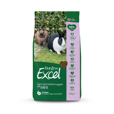Burgess Excel Light Adult Rabbit Nuggets with MINT Burgess