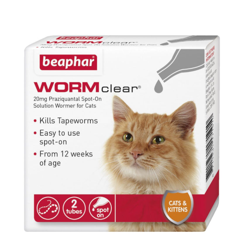 Beaphar WORMclear® Worming Spot-On for Cats Medication, Wormer Beaphar