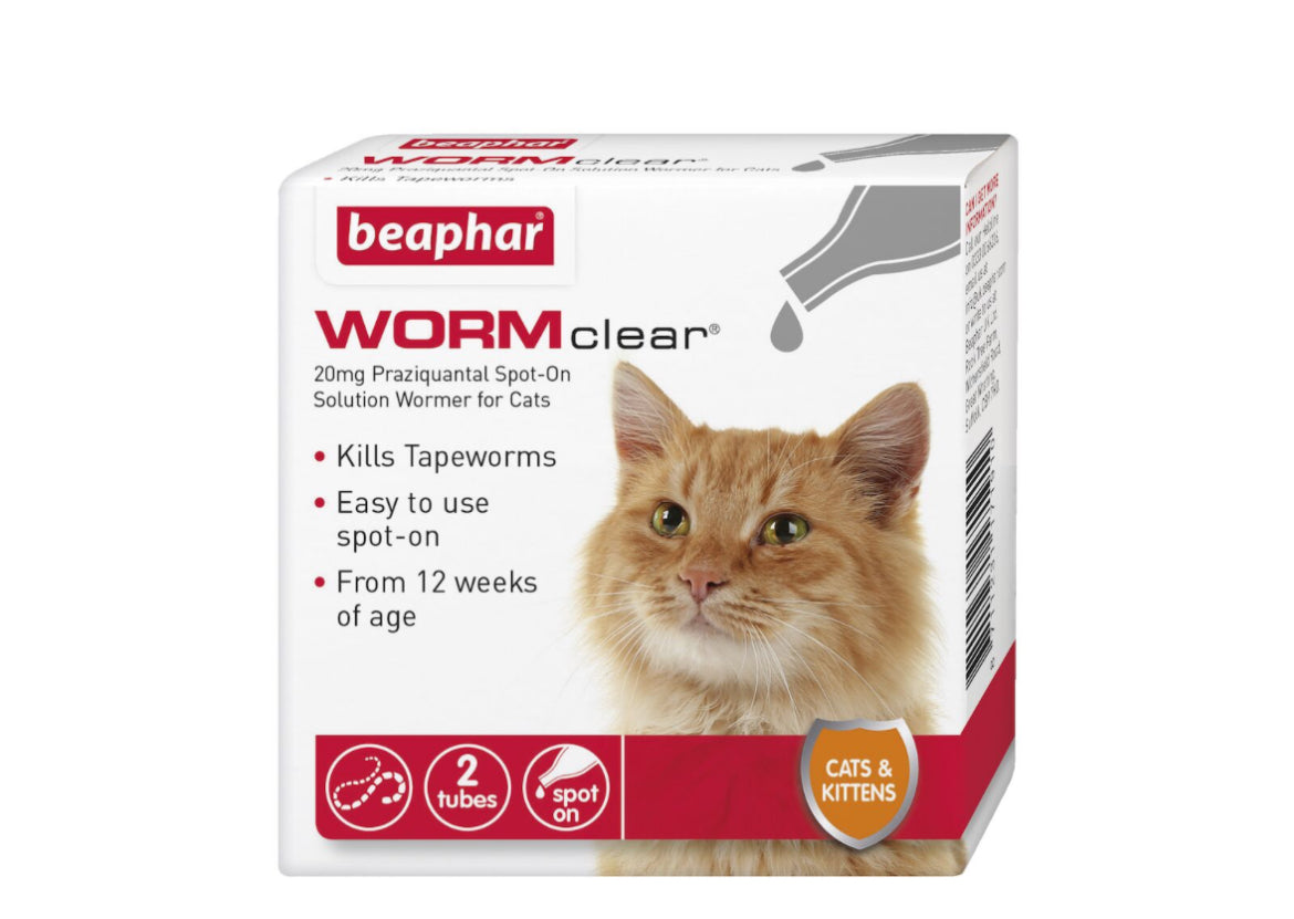 Beaphar WORMclear® Worming Spot-On for Cats Medication, Wormer Beaphar