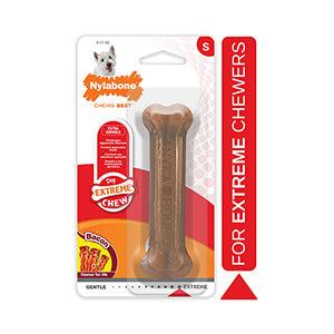 Nylabone Dura Chew Bacon Regular Bone Dog Toy Xtra-Small Nylabone
