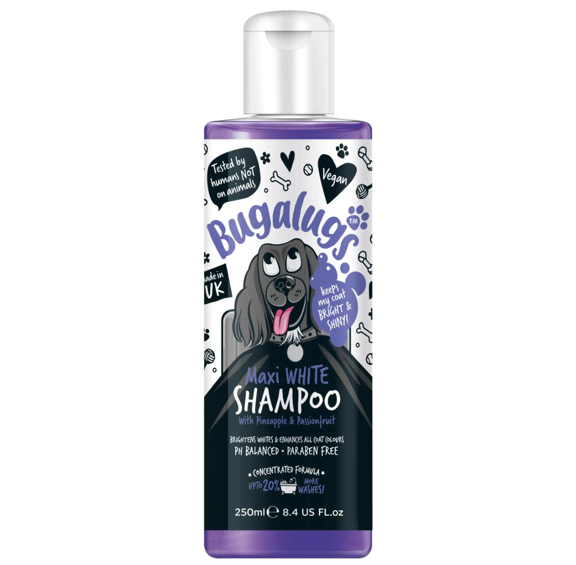 Bugalugs Maxi White Shampoo Grooming Bugalugs