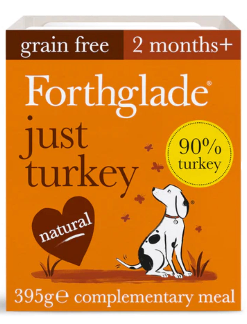 Just Turkey Natural Wet Dog Food Forthglade