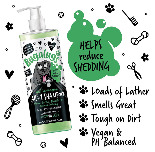 Bugalugs All In 1 Dog Shampoo Grooming Bugalugs