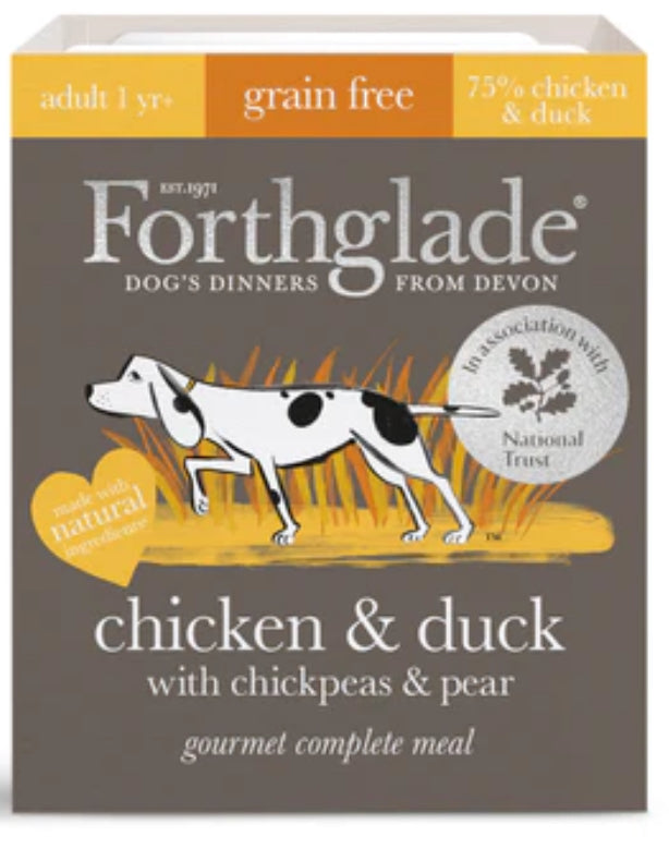 National Trust Gourmet Chicken & Duck Natural Wet Dog Food Forthglade