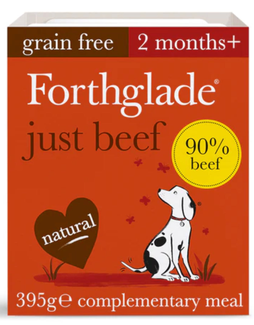 Just Beef Natural Wet Dog Food Forthglade
