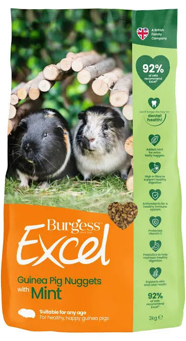 Excel Guinea Pig Nuggets Burgess