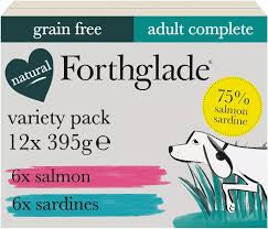 Forthglade variety 12 pack (6x salmon 6x sardines) Forthglade