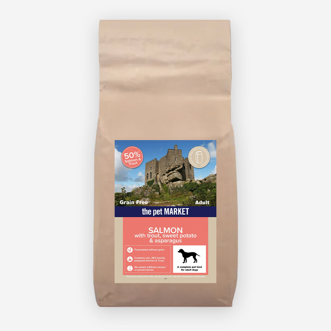Grain Free Adult Dog Salmon Dry Complete kibble the Pet MARKET
