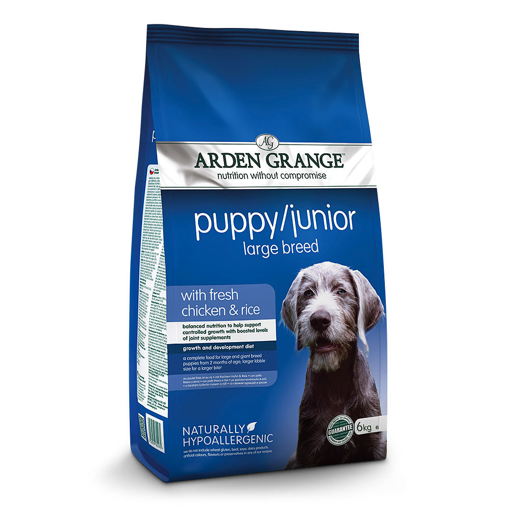 Arden Grange Puppy / Junior Large Breed - with fresh chicken & rice Dry Complete kibble Arden Grange
