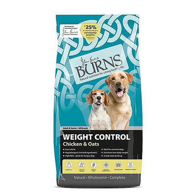 Burns Adult Senior Dog Chicken & Oats Weight Control 12kg