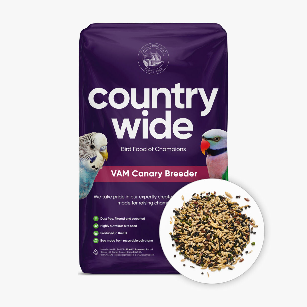 Countrywide VAM Canary Breeder Mix Bird feed Country Wide