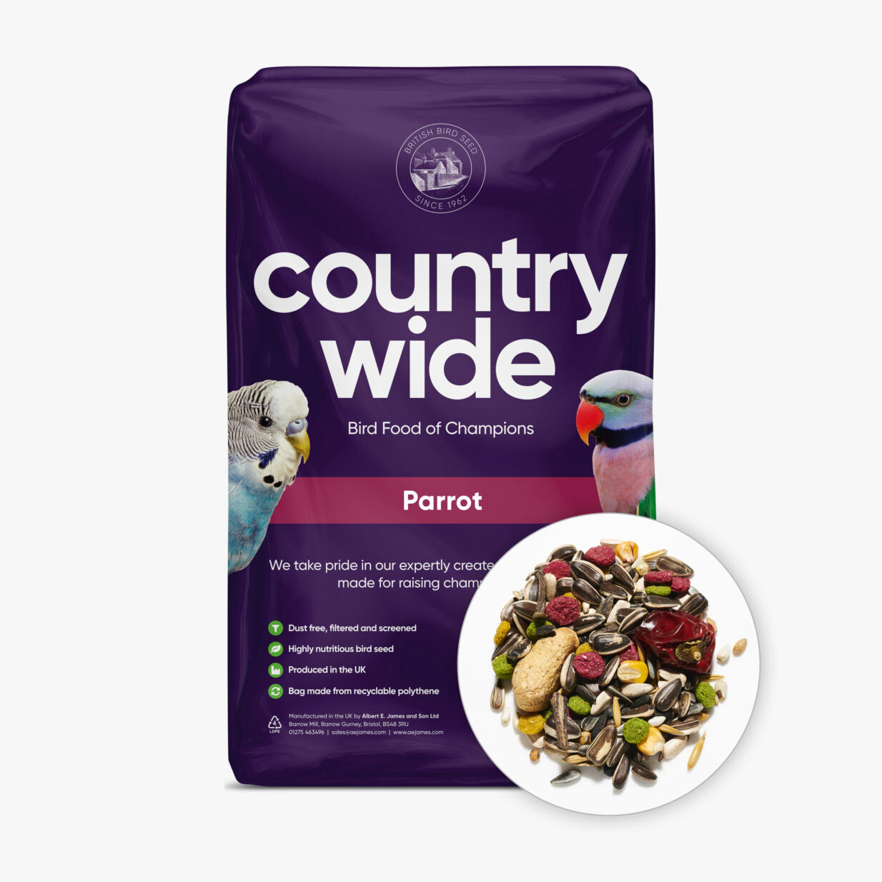 Countrywide Parrot Mix Bird feed Country Wide