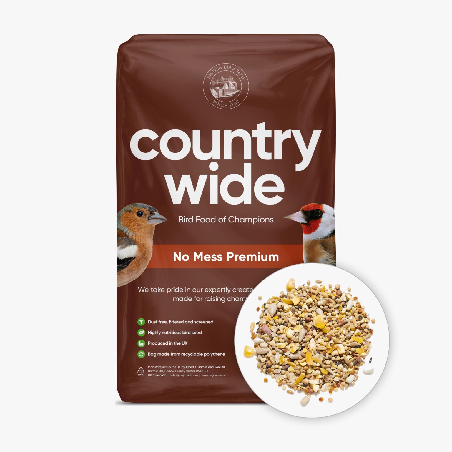 Countrywide No Mess Premium Wild Bird Bird feed Country Wide