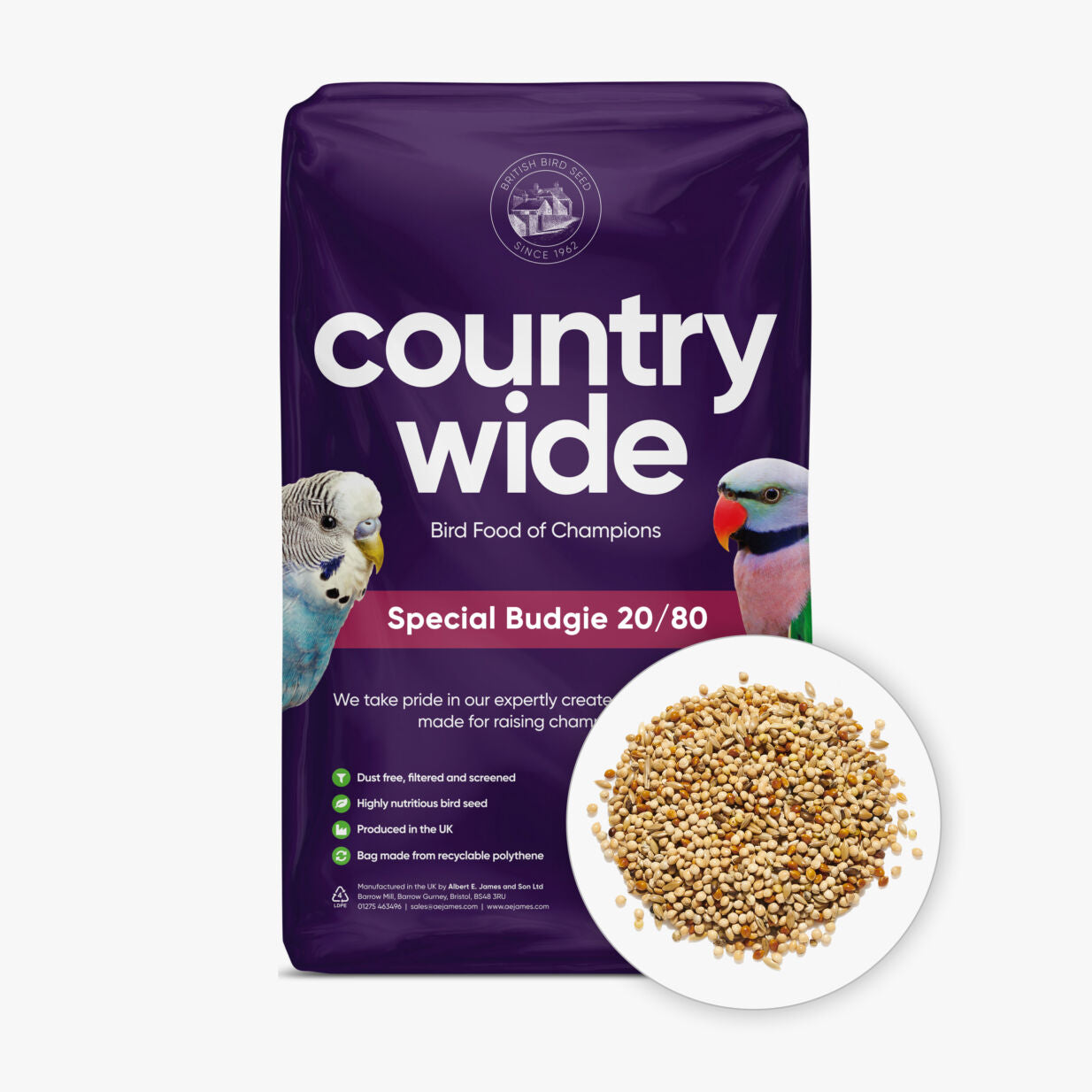 Countrywide Special Budgie 20/80 Mix Bird feed Country Wide