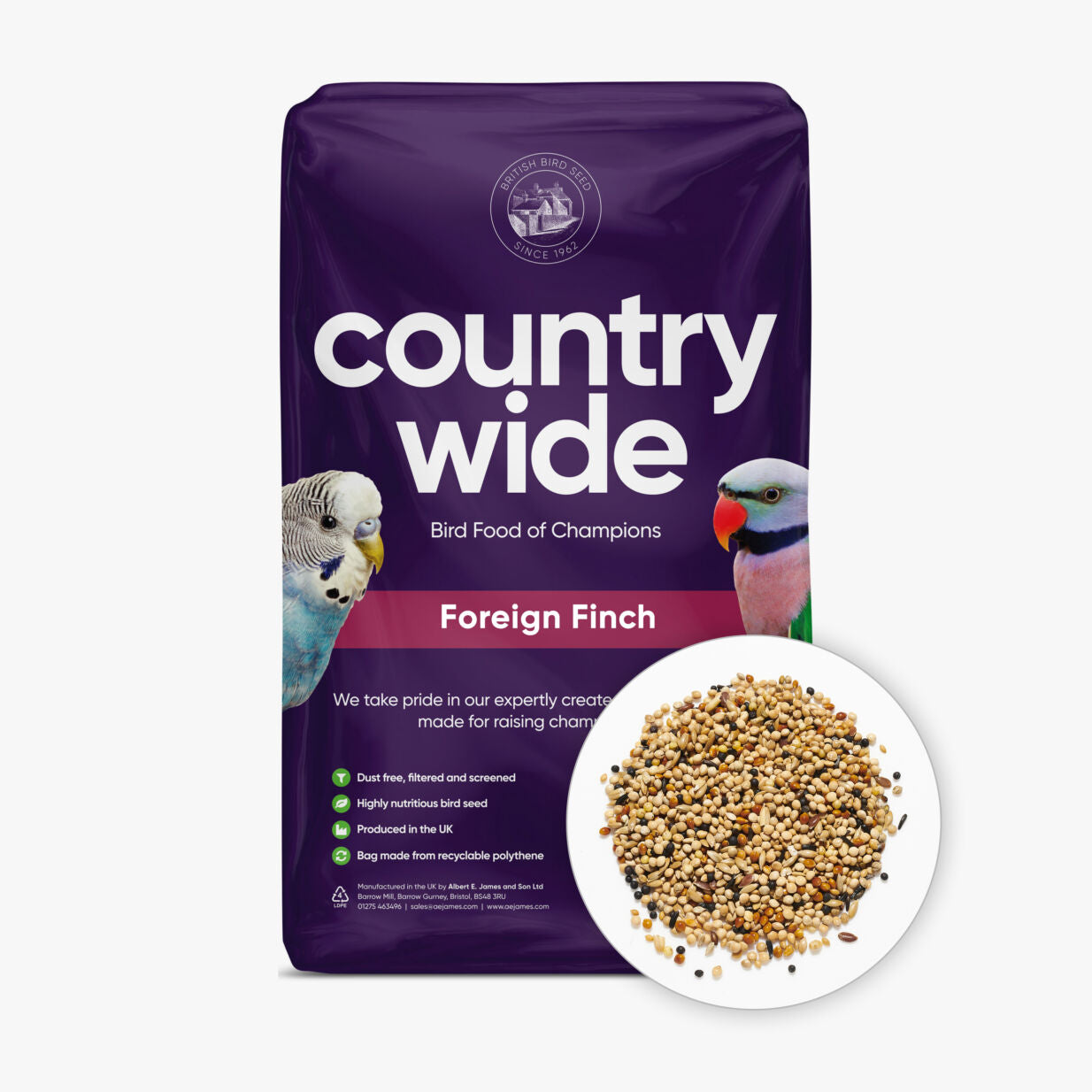 Countrywide Foreign Finch Mix Bird feed Country Wide