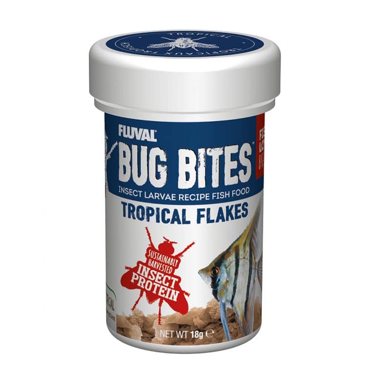 Fluval Bug Bites Tropical Flakes Fish Food Fluval