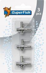 SuperFish Air-Valve Aeration Accessories SuperFish 1 way tap 3pcs