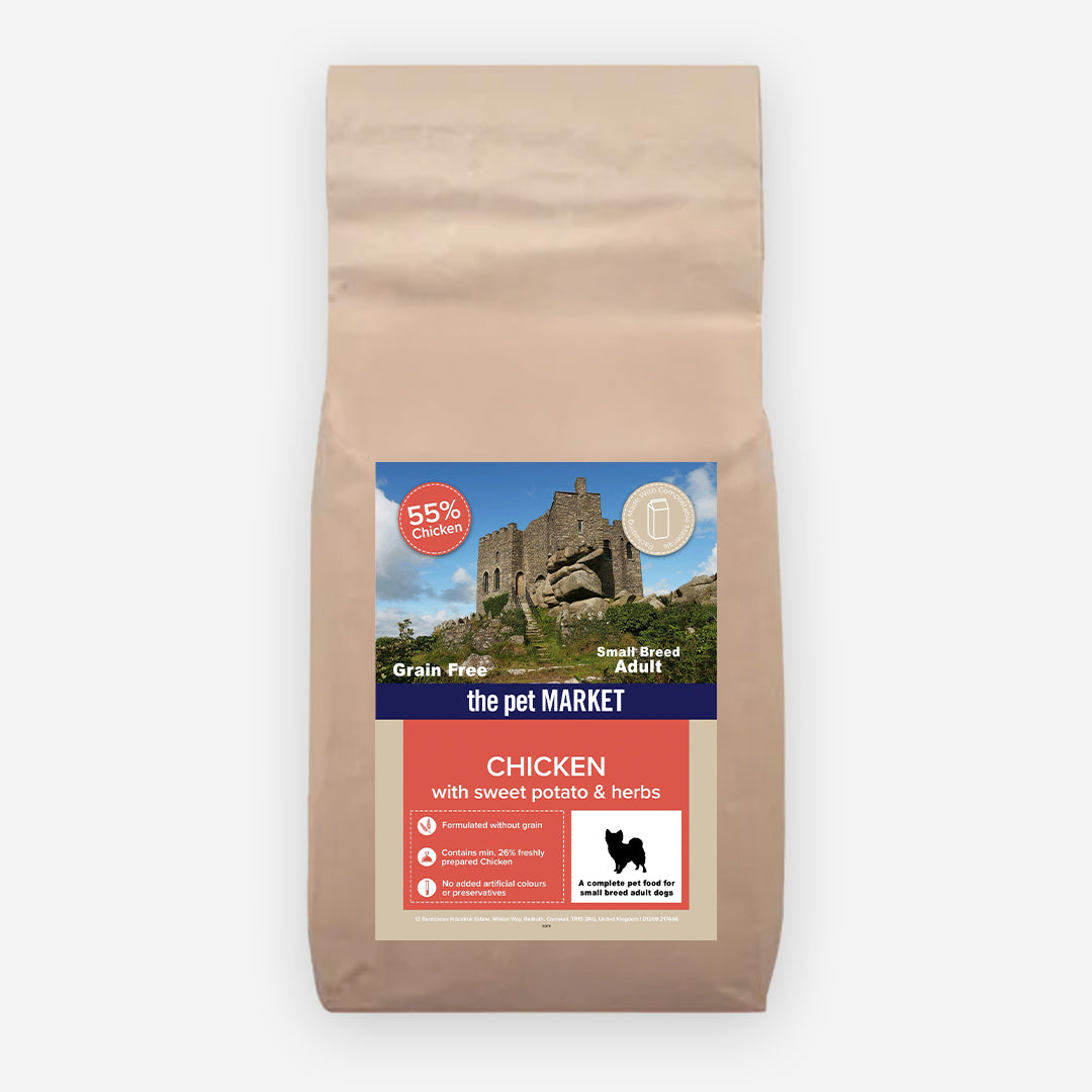 Grain Free Small Breed Adult Dog Chicken Dry Complete kibble the Pet MARKET