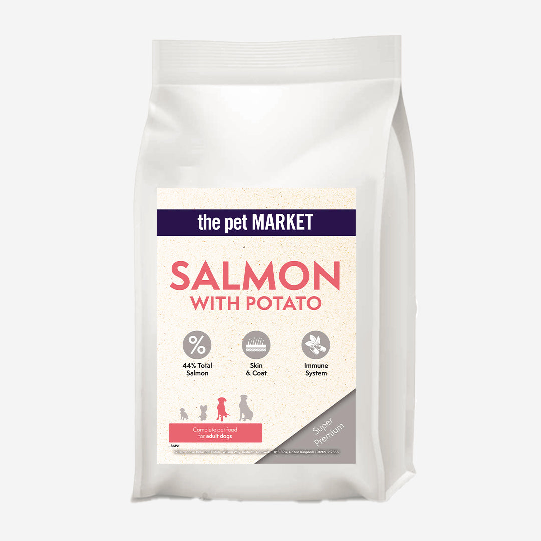 Super Premium Adult Dog Salmon & Potato Dry Complete kibble the Pet MARKET
