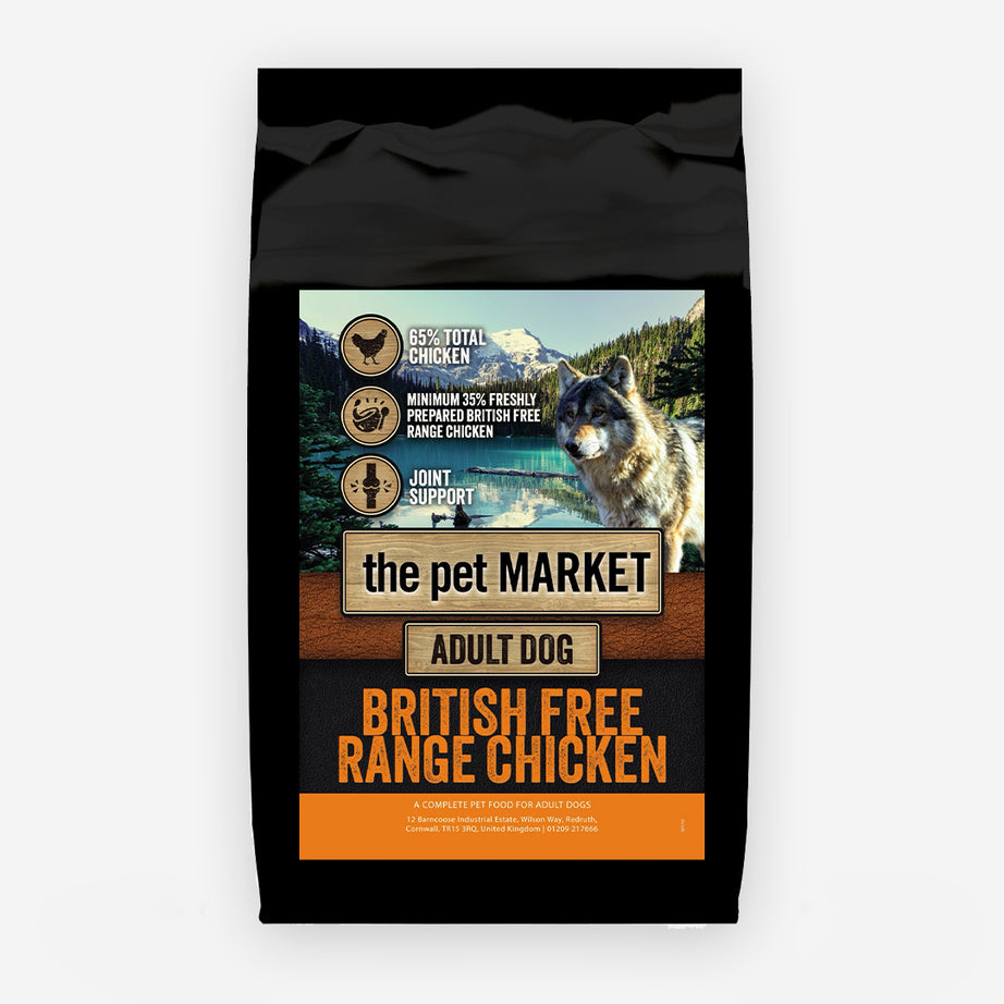 Superfood 65 Adult Dog British Free Range Chicken Dry Complete kibble the Pet MARKET