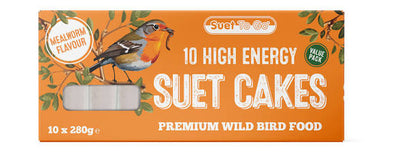 Suet To Go High Energy Mealworm Suet Cakes - 10 Pack Value, 10pk