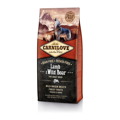 Carnilove Adult Dog Food 12KG - Lamb & Wild Boar