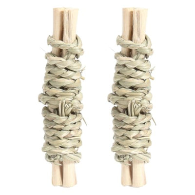 Happy Pet Sugar Cane & Grass Sticks 2pc
