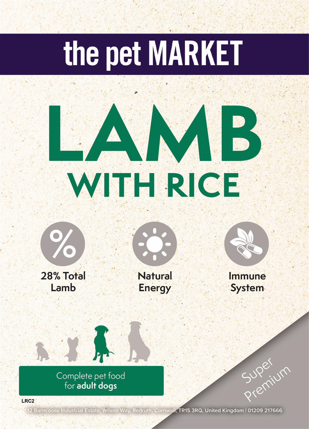 Super Premium Adult Dog Lamb Dry Complete kibble the Pet MARKET
