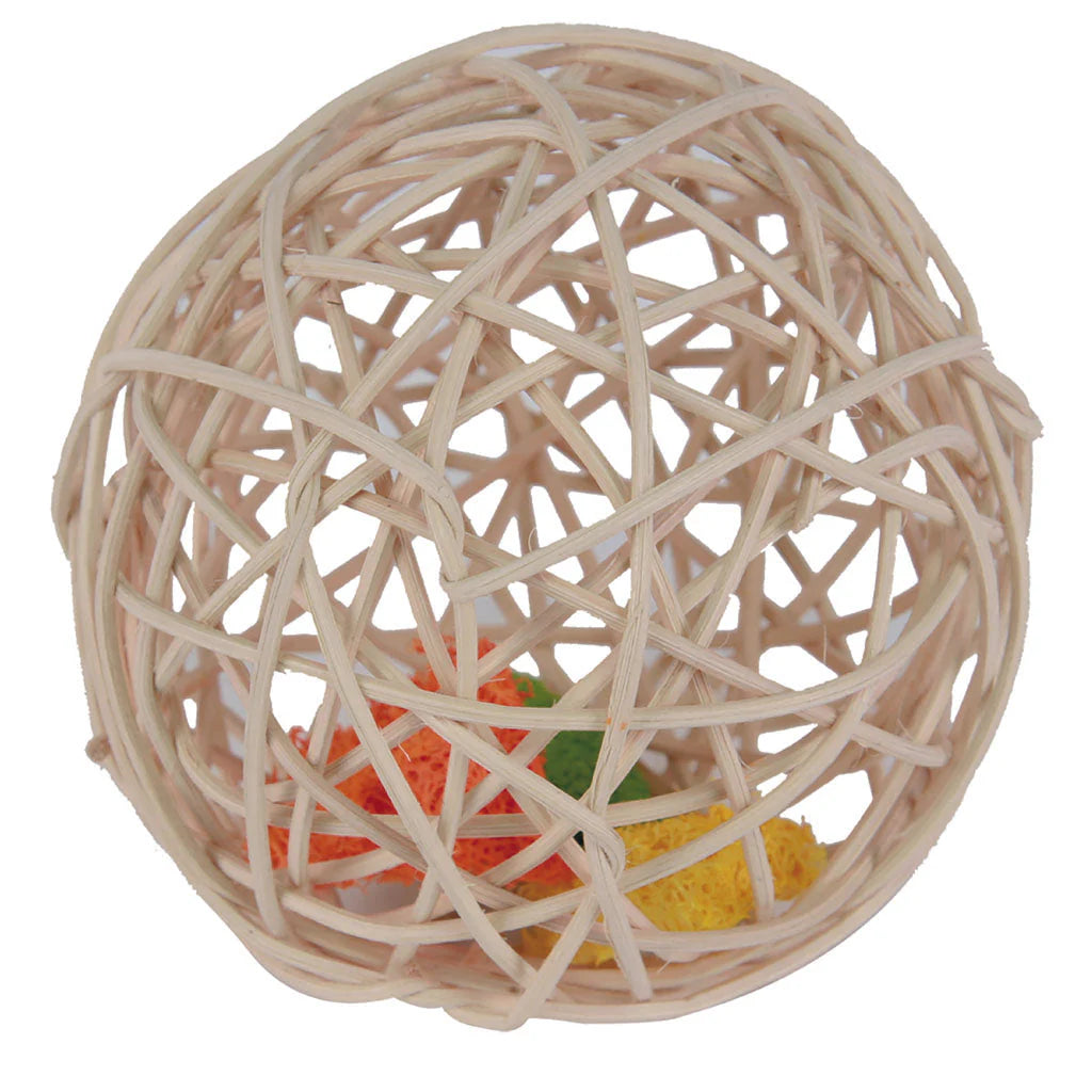 Rattan Ball with Loofah Toy (8351) Toy Sky