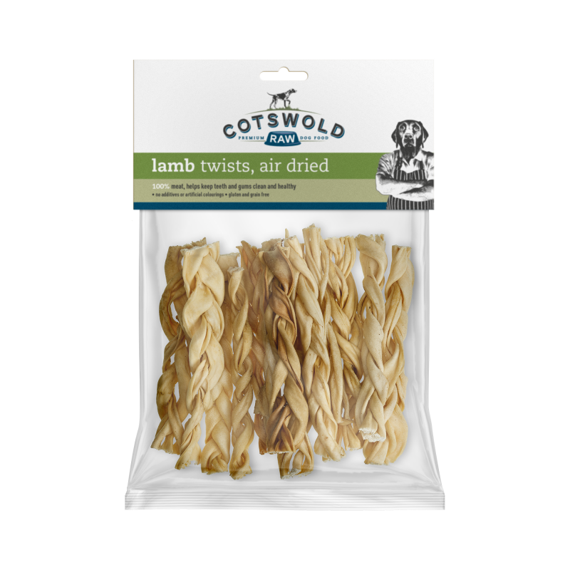 LAMB TWISTS - 150G Dog Treat Cotswold