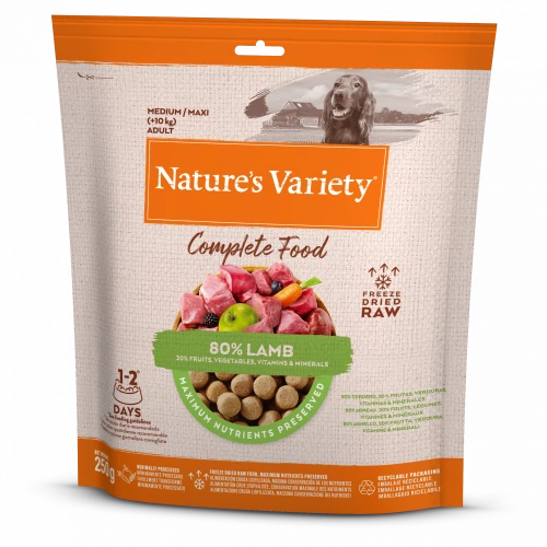 Natures Variety Complete Freeze Dried Dog Food Natures Menu 120g Lamb