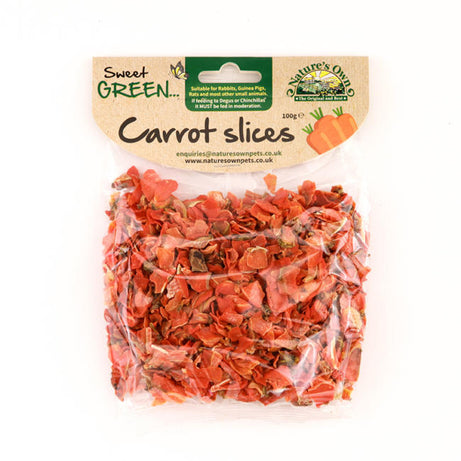 Carrot Slices Small animal treat Nature's Own