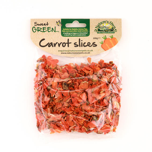 Carrot Slices Small animal treat Nature's Own