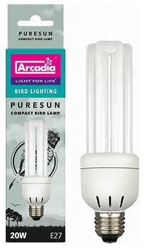 Arcadia PureSun Compact Bulb, 2.4%, 20 Watt Bird Accessories Arcadia