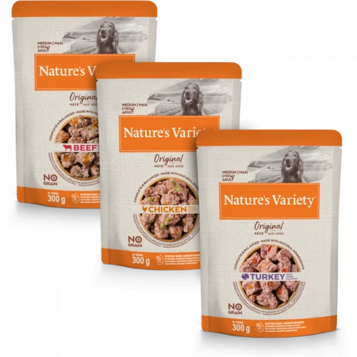 Natures Variety Original Pate for Dogs Dog Food Natures Menu Case of 8 x 300g Medium Dog