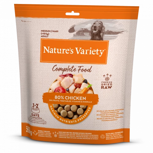Natures Variety Complete Freeze Dried Dog Food Natures Menu 120g Chicken