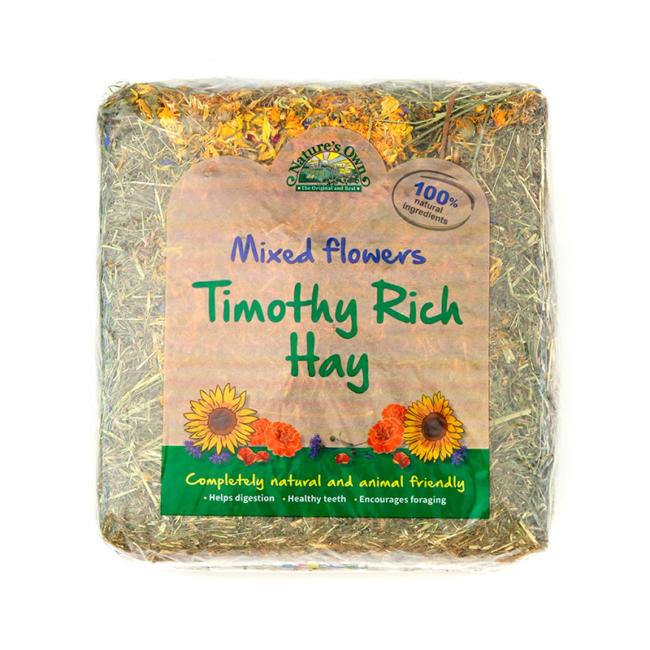 Timothy Rich with Mixed Flowers Small Animal feed Nature's Own