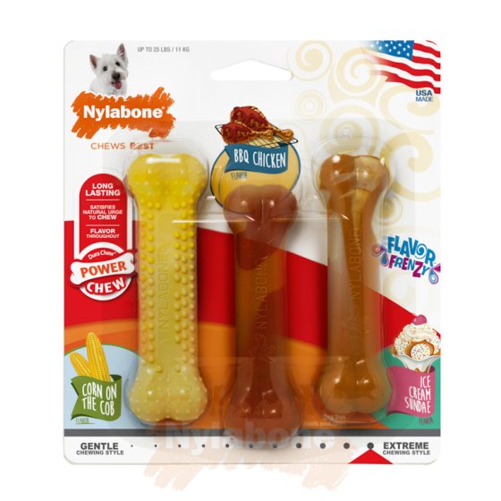 Nylabone BBQ, Corn Cob, Sundae. Nylabone