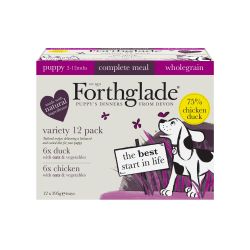 Forthglade Complete Puppy with Oats Variety Case - Duck & Chicken Dog Food Forthglade